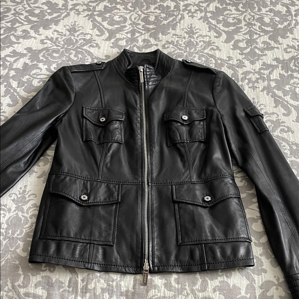 Tory Burch Black Leather Jacket